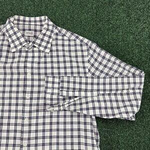 Armani Collezioni Men's Long Sleeve Button Shirt Size XL Blue Plaid